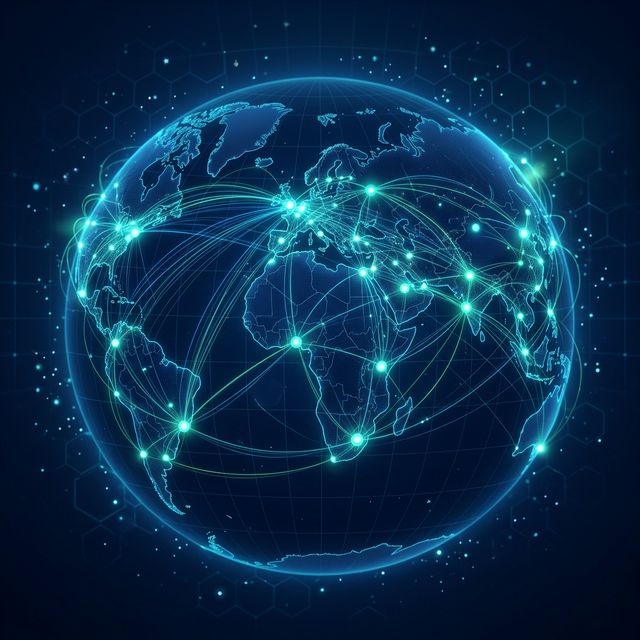 SightBridge global expansion map showing international mobile vision care network connections across continents