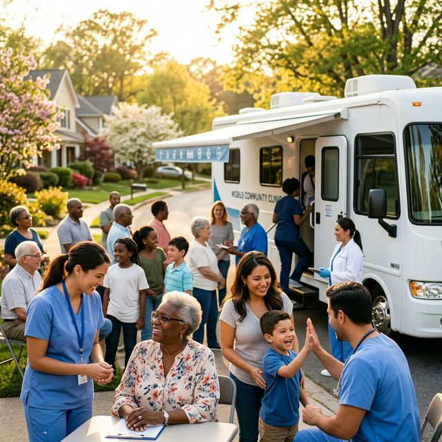 SightBridge team providing eye care to a diverse community including seniors and children